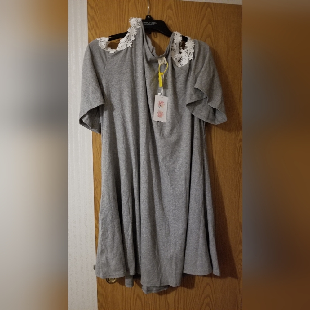 Women's plus 2xlg dress gray